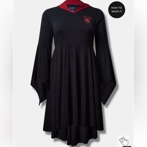 Harry Potter Gryffindor Hi-Low Hooded Dress